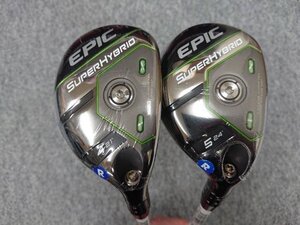 キャロウェイ 2022 EPIC SUPERHYBRID 4H 21°＆ 5H 24° 2本 Diamana 55 for Callaway (R) エピック スーパーハイブリッド カバー無 未使用