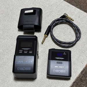 中古品 BOSS WL-60 (Wireless System) ボス ワイヤレスシステム ギター ベース おまけ付き