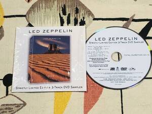 ★非売品DVD LED ZEPPELIN /レッドツェッペリン「STRICTLY LIMITED EDITION 3-TRACK DVD SAMPLER」見本盤 promo only 　japan mint sample