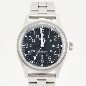 美品 TIMEX × BEAMS 別注 CAMPER STAINLESS STEEL 3針ウォッチ クォーツ レディース 腕時計 TW2V08300