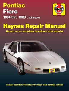 ★新品★送料無料★ポンティアック フェイロ Pontiac Fiero 1984-1988 ★ヘインズ解説マニュアル★★