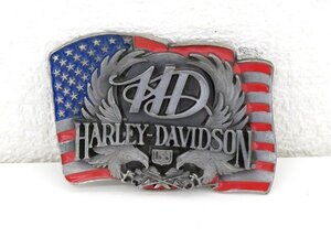 HARLEY DAVIDSON/ハーレーダビッドソン ベルトバックル アメリカ製 ファッション 国旗デザイン