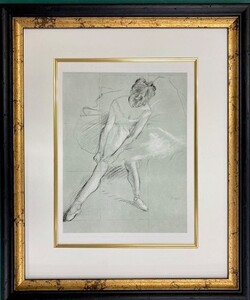 【特価】　≪　　エドガー・ドガ　　≫　　腐食 銅版画　 　DANSEUSE TIRANT SON BAS 　 1948年　　EDGAR DEGAS