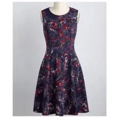 (Modcloth) 花柄ワンピース