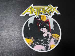 ANTHRAX 刺繍パッチ ワッペン I am the law アンスラックス / slayer metallica dark angel megadeth vio-lence exodus testament whiplash