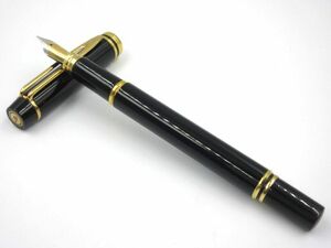 ■【執筆未確認】 WATERMAN ウォーターマン 万年筆 IDEAL アイデアル ペン先 18K 750 F アンティーク コレクション ブラック×ゴールド系