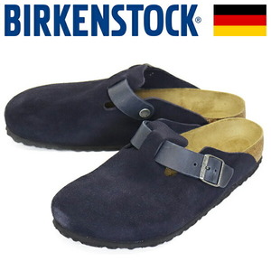 BIRKENSTOCK (ビルケンシュトック) 1028210 BOSTON ボストン スエードレザーサンダル MIDNIGHT レギュラー幅 BI360 41-約26.5cm