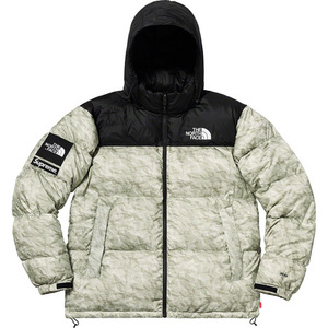 希少★新品本物【L】The North Face Paper Print Jacket ノース ペーパープリント ヌプシ 正規店購入 シュプリーム 入手困難 Supreme 19A/W