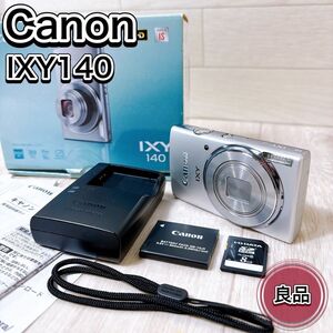 Canon キャノン キヤノン コンパクトデジタルカメラ IXY 140 シルバー 銀 良品 おすすめ 人気 コンデジ デジカメ 箱付き SDカード付き 