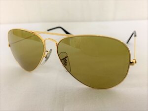 ▽Ray-Ban　レイバン　ディアドロップ　ドライビングシリーズ　W1661　XOBJ　B＆L　サングラス　中古▽006817