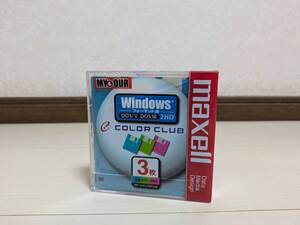 ☆未使用品★maxell MFHD18CC.3P.MO 3.5型 フロッピーディスク 2HD FDメディア 1.6/2.0MB DOS/V PC-98 3枚組 フォーマット済