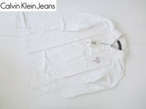 新品 Calvin Klein Jeans カルバンクライン ジーンズ★白　長袖　シャツ　S