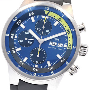 IWC IWC SCHAFFHAUSEN IW378203 アクアタイマー クストダイバーズ クロノグラフ 自動巻き メンズ _834527