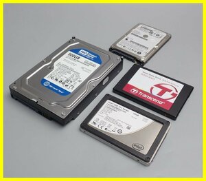 ◆HDD 2点/富士通 160GB/WD Blue 500GB + SDD 2点/Intel 20GB/Transcend 128GB/内蔵タイプ/PCパーツ/ジャンク扱い&0000004680