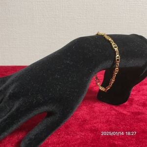 Dior クリスチャン ディオール DCロゴ ゴールドカラー ブレスレット アクセサリー 