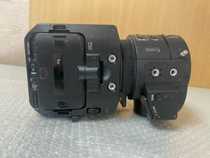 N1574/ SONY Exmor super 35 cmos AVCHD progressive MPEG2 SD NEX-FS700J 動作未確認 部品取り