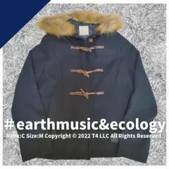 earth music&ecology　ダッフルコート　ネイビー　M ✓1764