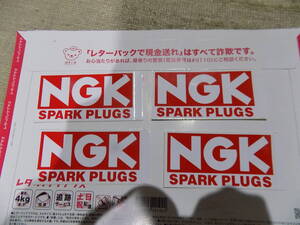 未使用品　ステッカー　オールド　NGK　スパークプラグ　4枚組　②