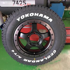 新品/4本セット ジムニー JB64 JB23 タイヤ ホイールセット 185/85R16 ヨコハマタイヤ ジオランダー AT4 ホワイトレター 16インチ BDX05