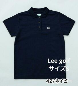 新品　リー ゴルフLee GOLF　プレイ 半袖ポロシャツ レディス　ネイビー