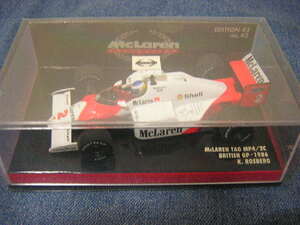 1/43　MINICHAMPS　1986年イギリスGP　マクラーレンTAG MP4/2C#2 K・ロズベルグ