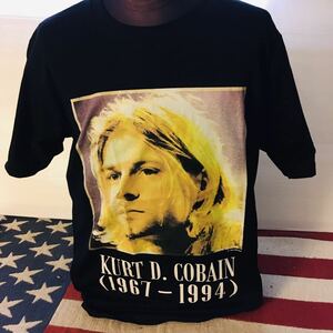90年代バンド　ニルヴァーナ　Nirvana カートコバーン　L バンドTシャツ　ロックTシャツ ブラック　..