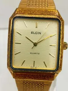 ELGIN エルジン メンズ 腕時計 金色 動作未確認　B0624