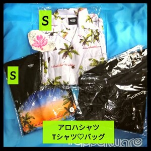 【新品未使用】藤井風 アロハシャツ S お土産 Tシャツ S サコッシュ ショルダーバッグ ３点セット グッズ Fujiikaze