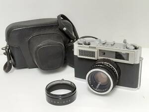 【ジャンク品】KONICA コニカ SII フォルムカメラ/レンズHEXANON 48mm F2/レンジファインダー/約8.5×14×8cm/レトロ/コレクション/LYG63