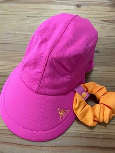 le coq ゴルフキャップ 2WAY ゴルフサンバイザー シュシュ ルコック GOLF ゴルフウェア 帽子 CAP 日除 ピンク