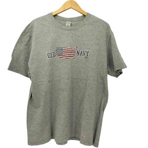 OLD NAVY(オールドネイビー) ロゴプリント 星条旗 Tシャツ メンズ import：L 中古 古着 0825