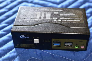 CKLau 8K Displayport DP 1.4 USB 3.0 DUAL KVMスイッチ 2ポート 2台コンピューター用 4K @ 144Hz 8K 30hz