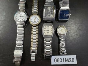 0601M26　時計　腕時計　ジャンク品　おまとめ　ALBA　TRUSSARDI　SEIKO　バーバリー　GUESS　CASIO