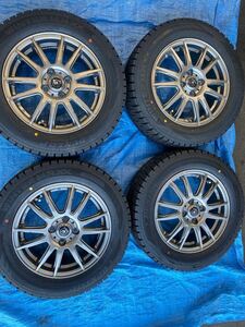 ☆新品スタッドレスタイヤ・アルミセット　DUNLOP　WINTER MAX　XX　185/65-15　INVERNO　15×5.5J＋50　100H　☆