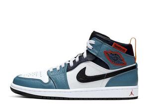 FACETASM Nike Air Jordan 1 Mid "White/Navy" 25cm CU2802-100