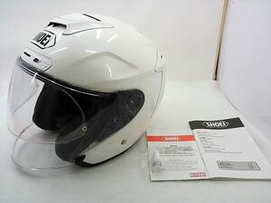 【送料無料】良品 SHOEI ショウエイ J-FORCE4 Jフォース4 ルミナスホワイト XLサイズ ジェットヘルメット