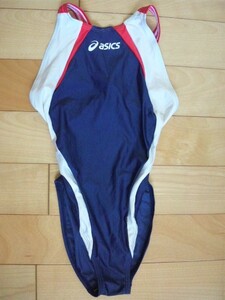 超!!! 激レア!!! 美品 競泳水着 asics (アシックス) オーダーカラー 超有名 セ〇シー女優 着用 撮影 衣装 ハイカット サイズM