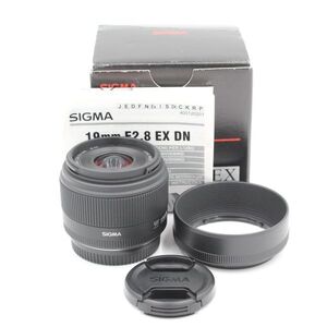 元箱付き。★新品級★ SIGMA シグマ AF 19mm F2.8 EX DN (マイクロフォーサーズ用)