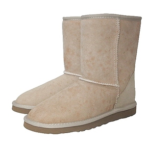 アグ オーストラリア UGG australia 5825 ムートンブーツ クラシックショート シープスキン US6 23.0cm ベージュ ■GY01 X レディース