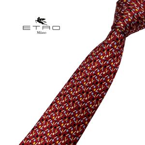 ETRO ネクタイ やや細身 パターン柄 エトロ USED 中古 m973