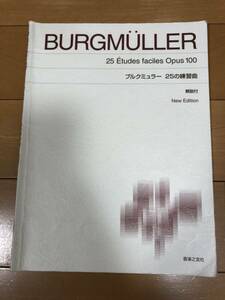 送料込 ブルクミュラー 25の練習曲 ピアノ 楽譜