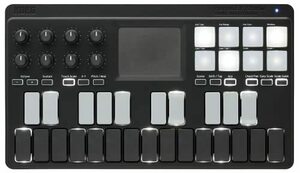 【中古】KORG 定番 USB/ワイヤレス オールインワン モバイルMIDIキーボード nanoKEY Studio 音楽制作 DTM A4サイズ コンパクト設計で持ち運