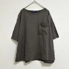 ヒューマンウーマン ラグラン 半袖 Tシャツ クルーネック 【M】 ダークグレー