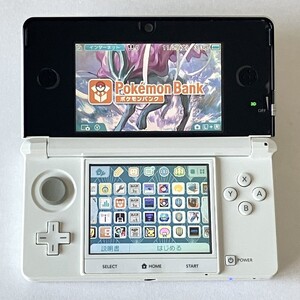 ニンテンドー3DS アイスホワイト ポケモンバンク ポケムーバー 赤 緑 青 ピカチュウ 金 銀 クリスタル