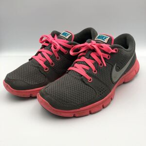 K459 NIKE ナイキ レディース ランニングシューズ スニーカー US7 24cm グレー ピンク メッシュ