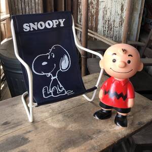 70s ヴィンテージ スヌーピードールチェア 椅子 紺 Snoopy