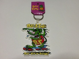 ***キーホルダー ラットチューブ RAT・A・TUDE ゴム製 ラットフィンク エドロス ビッグダディー Ed Big Daddy Roth