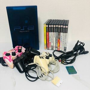 【まとめ売】SONY PlayStation2 コントローラー3個 ソフト10本 ゲーム PS2