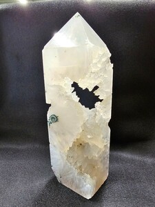 S-038 天然石　クリスタルポイント　水晶ポイント 18.7×4.3×5.3cm 822.6g