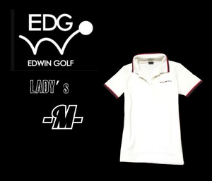 送料無料 レディースM◇EDWIN GOLF◇半袖ポロシャツ